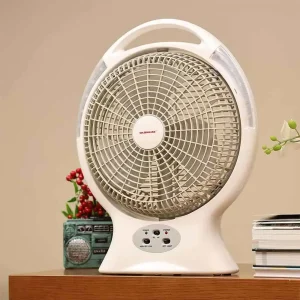 Olsenmark 12inch Rechargeable Fan- White