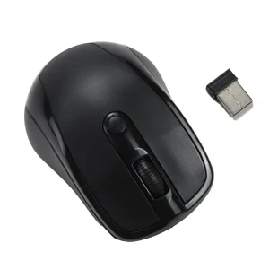 2.4GHz Arc Wireless Optical Mouse Mice, USB 2.0 Receiver for PC & Laptop- Black