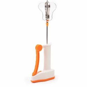 Easy Flow Non-Electric Manual Hi-Speed Hand Blender- Orange