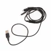 3In1 Fast Cable Charger, 3-amp, Length 1200mm- Black