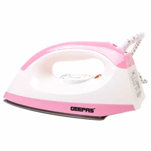 White and Blue Geepas GDI7782 Dry Iron with Temperature Control, Non-Stick Coating Best Quality