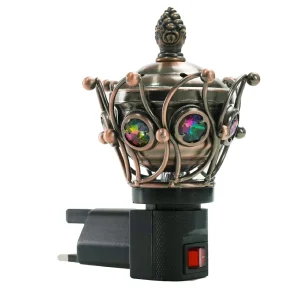 Electronic Incense Burner, Bakhoor Burner with Modern Design- Bronze Color