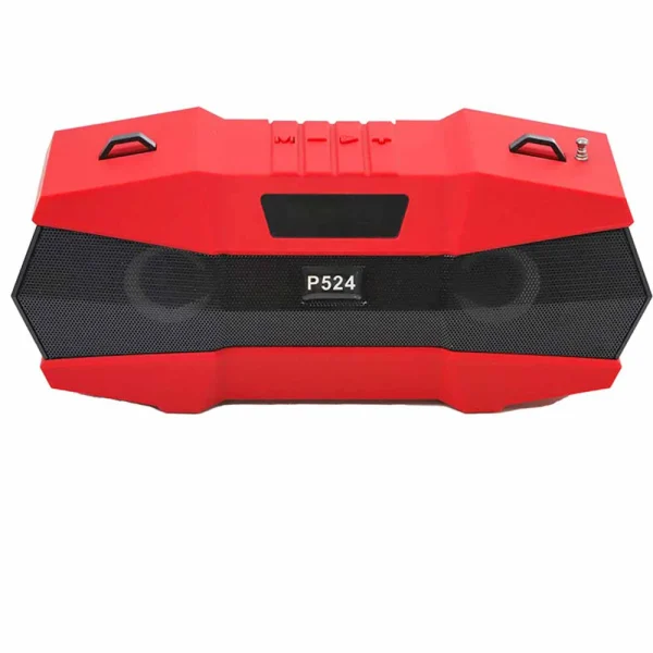 Portable Bluetooth Party Speaker with Shoulder Strap- Red