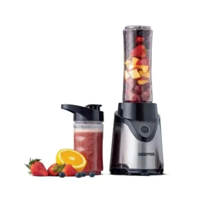 Geepas GSB44075 Personal Blender 500W Powerful Motor with 2 Plastic Sport Bottles- Black