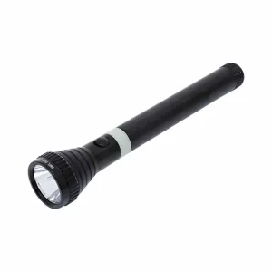 Olsenmark Rechargeable Super Bright Cree Led Flashlight, 289 mm- Black