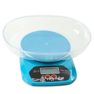 Electronic Kitchen Scale, Multipurpose Weight Scale, Teal Colour, Food Weighing Kitchen Scale, Capacity 7Kg