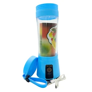 Portable And Rechargeable Blue Colored Battery Juice Blender - 380ml