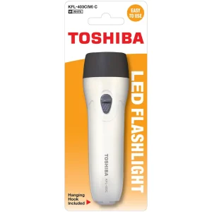 Toshiba LED Flashlight Compact LED Flashlight with 60 Lumens- White Color