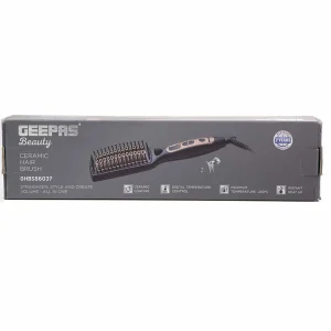 Geepas Beauty Ceramic Hair Brush with Digital Display