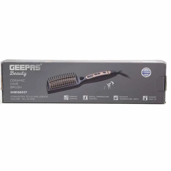 Geepas Beauty Ceramic Hair Brush with Digital Display