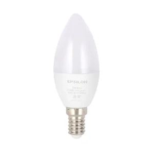 Epsilon 5W LED Bulb Daylight Candle Lamp- White