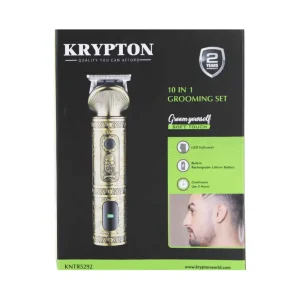 Krypton 10-in-1 Multi Grooming Kit Soft Touch Grooming Set- Golden