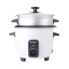 Sonashi Rice Cooker, Steamer Auto on Off With Tempered Glass Lid, Capacity 0.6 Litres - 350W