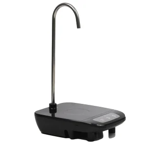 JR Duel Mode Switching Bucket and Table Water Extractor, Water Bottle Easy Rechargeable Electric Pump- Black