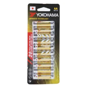 Super Heavy Duty Batteries, AA Battery with Japanese Technology, Pack of 20pcs