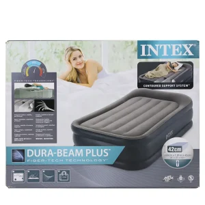 Intex Dura Beam Standard Airbed 39 x 75 x 16.5inch- Grey