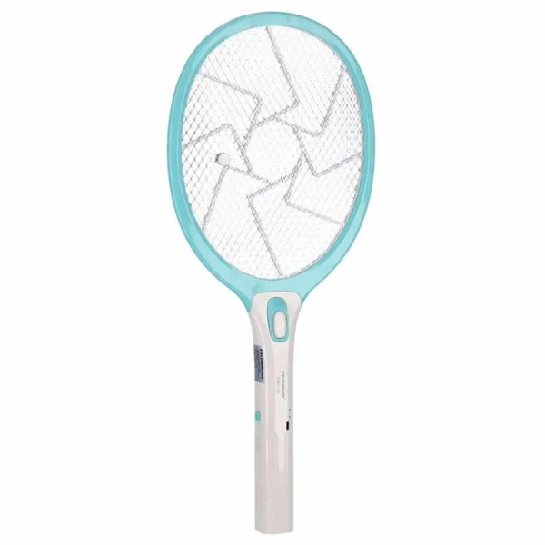 Olsenmark Rechargeable Mosquito Swatter, ABS Material - 800mAh Lead Acid Battery Long Working Safe and Durable with Comfortable Handling- Green