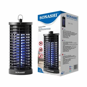 Sonashi Electronic Insect Killer SIK- 706 with Hook for Easy Hanging- Black