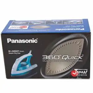 Panasonic 2200W Steam Iron, White and Blue (Ni-Jw650)