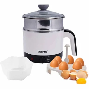 Multifunctional 1.7Ltr Double Layer Kettle- 3in1 Cordless Kettle, Geepas GK38026