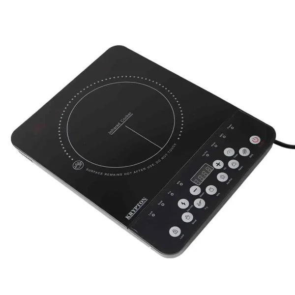 Krypton Electronic Infrared Cooker With 10Power Levels, Infrared Cooker, Black - 2000 Watts