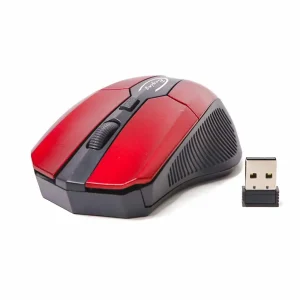 2.4Ghz Wireless Portable Fast Scrolling Optical Mouse- Maroon