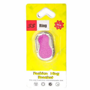 Fashion Ring Mobile Phone Sticky Bracket- Purple