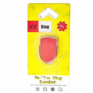Fashion Ring Mobile Phone Sticky Bracket- Red Crest