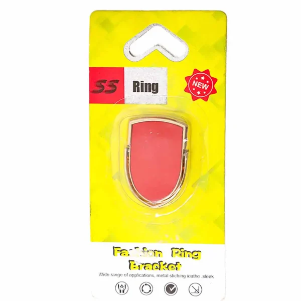 Fashion Ring Mobile Phone Sticky Bracket- Red Crest