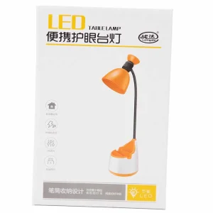 Longda Multifunctional LED Desk Lamp, Rechargeable LED Night Lamp- White and Blue