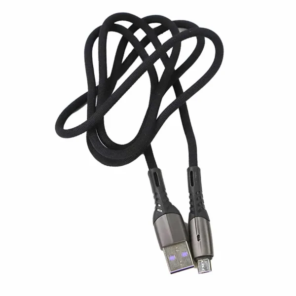 Momotas High Quality Quick Charging  Cable Nylon Cable 1000mm- Black