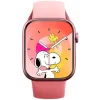 X-Inova Germany S9 Pro Mini Smart Watch with 3 Pairs Strap and Wireless Charging - Pink
