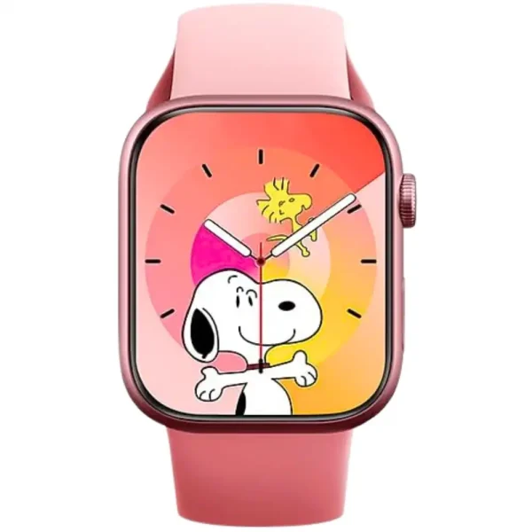 X-Inova Germany S9 Pro Mini Smart Watch with 3 Pairs Strap and Wireless Charging - Pink
