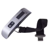 Portable 50kg Electronic Digital Weighing Scale Hanging Travel Suitcase Luggage Scale- Gray