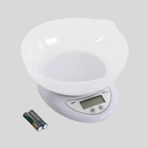 Electronic Kitchen Digital Weighing Scale With High Precision- White