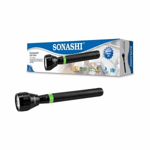 Sonashi 5 Watts Rechargeable LED Torch Light- Black